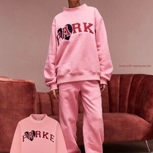 PARKE JEAN HEART VARSITY MOCKNECK